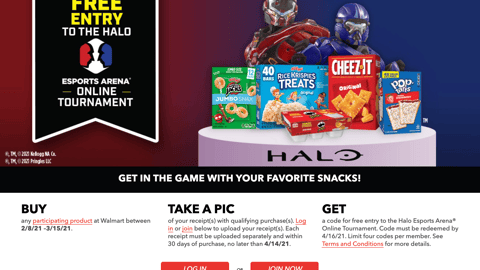 Kellogg's Family Rewards 'Halo' Web Page